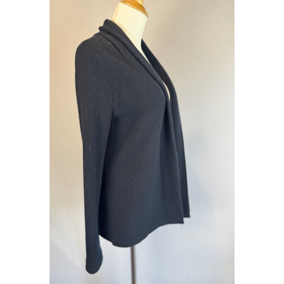 Theory Womens Cashmere Cardigan Sweater Knit Blue Sz P/TP Long Sleeve Open - Picture 4 of 6